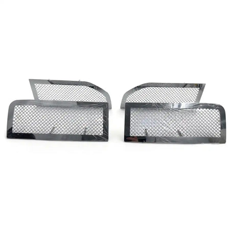2007-2012 Dodge Nitro Chrome 4PC Front Bumper Upper Mesh Grille Insert Chrome