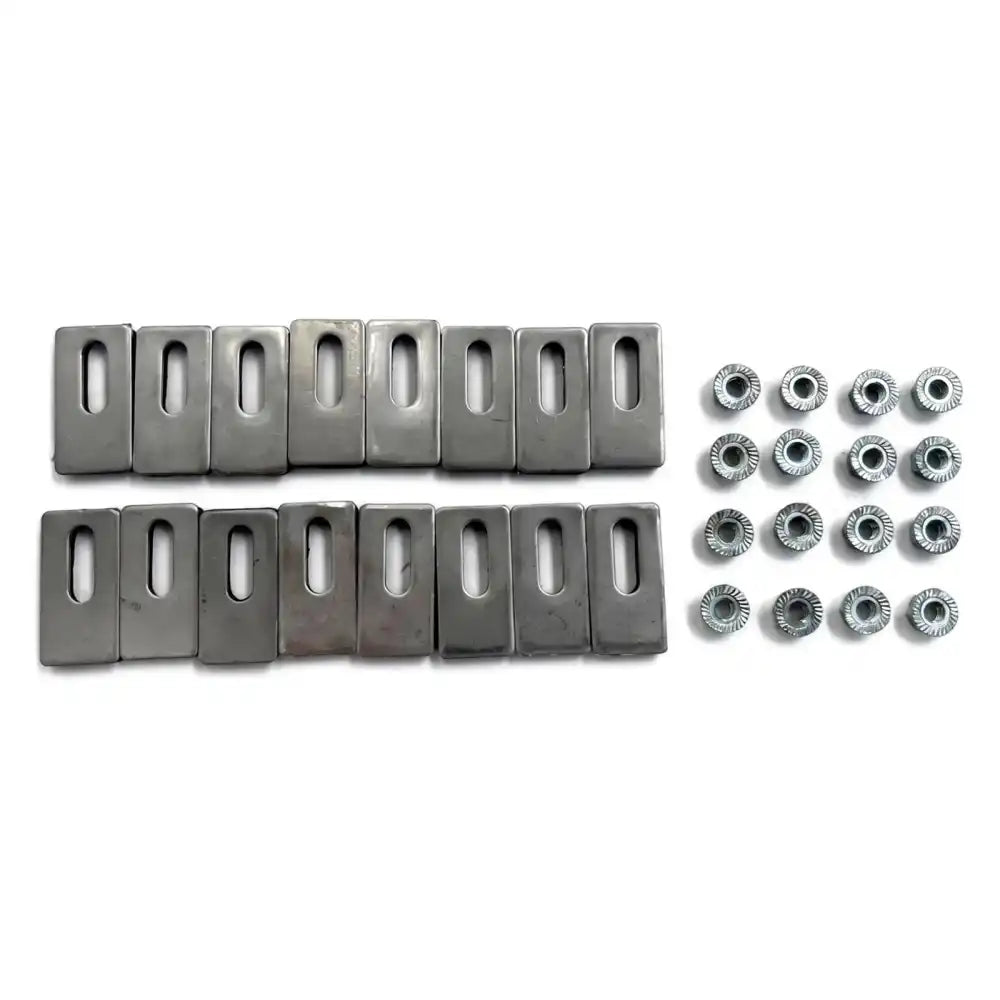 2007-2012 Dodge Nitro Chrome 4PC Front Bumper Upper Mesh Grille Insert Chrome