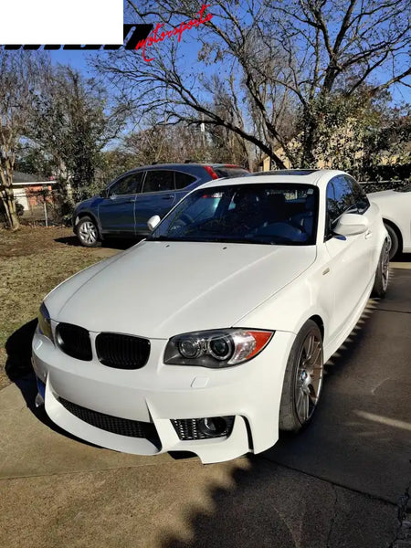 2007-2013 BMW 1 Series E82 1M Style Black Front Bumper Conversion PP