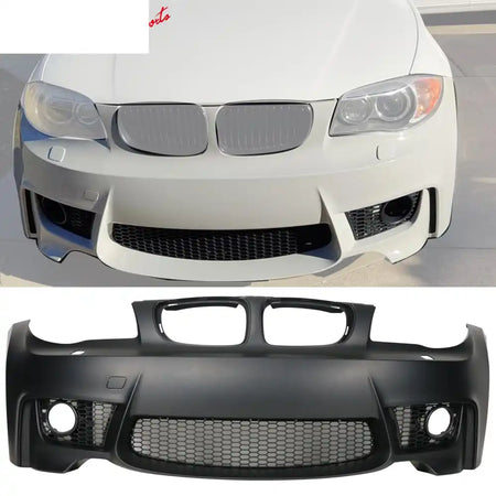 2007-2013 BMW 1 Series E82 1M Style Black Front Bumper Conversion PP