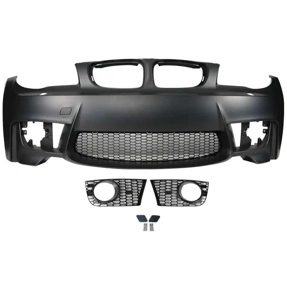 2007-2013 BMW 1 Series E82 1M Style Black Front Bumper Conversion PP