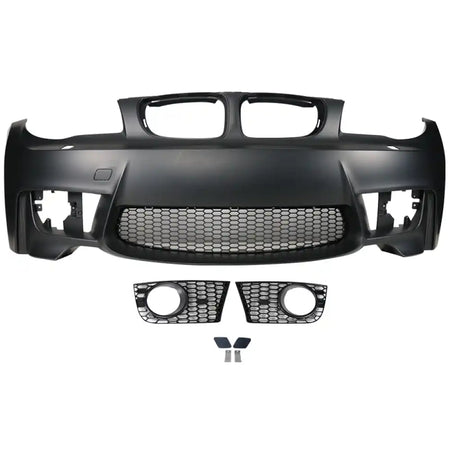 2007-2013 BMW 1 Series E82 1M Style Black Front Bumper Conversion PP