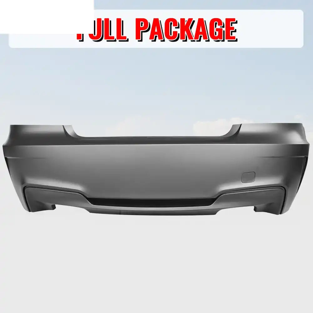 2007-2013 BMW 1-Series E82 Coupe & E88 1M Style Rear Bumper Cover PP Unpainted Black