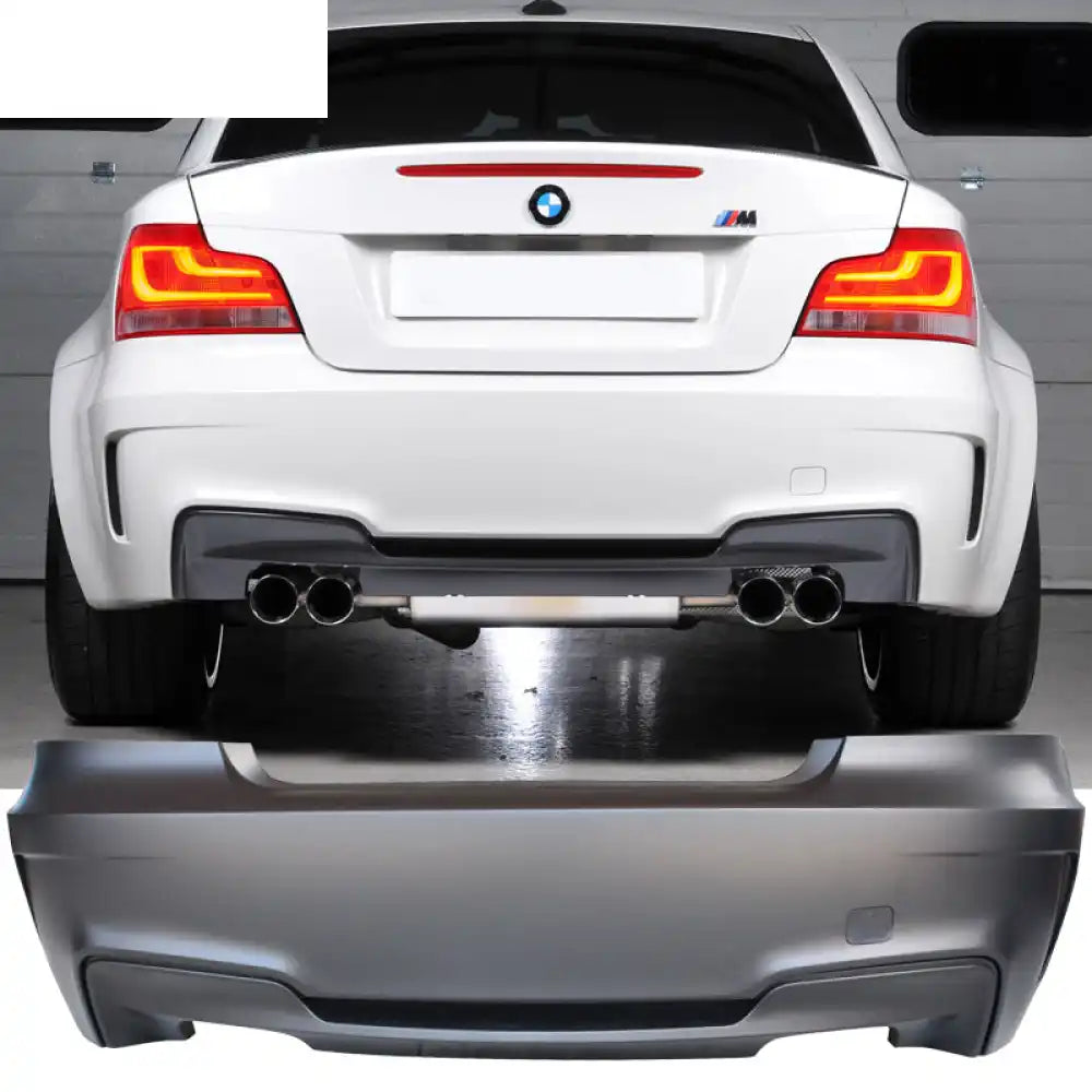 2007-2013 BMW E82 E88 128i 135i 1Series 1M Style Rear Bumper Cover PP