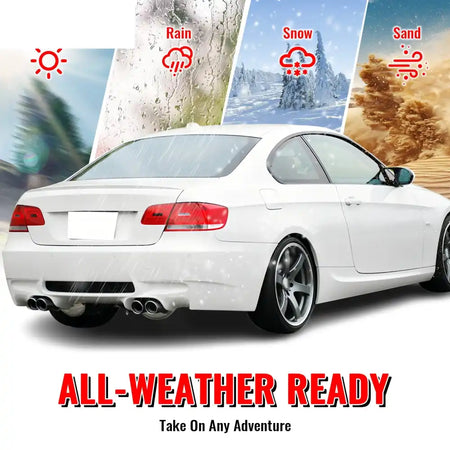 2007-2013 BMW E92 3-Series Coupe 2Dr M3 Style Rear Bumper Cover PP Unpainted Black