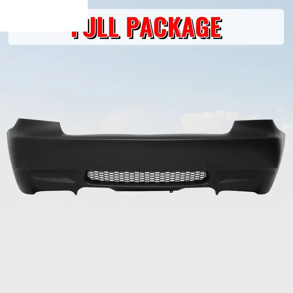 2007-2013 BMW E92 3-Series Coupe 2Dr M3 Style Rear Bumper Cover PP Unpainted Black