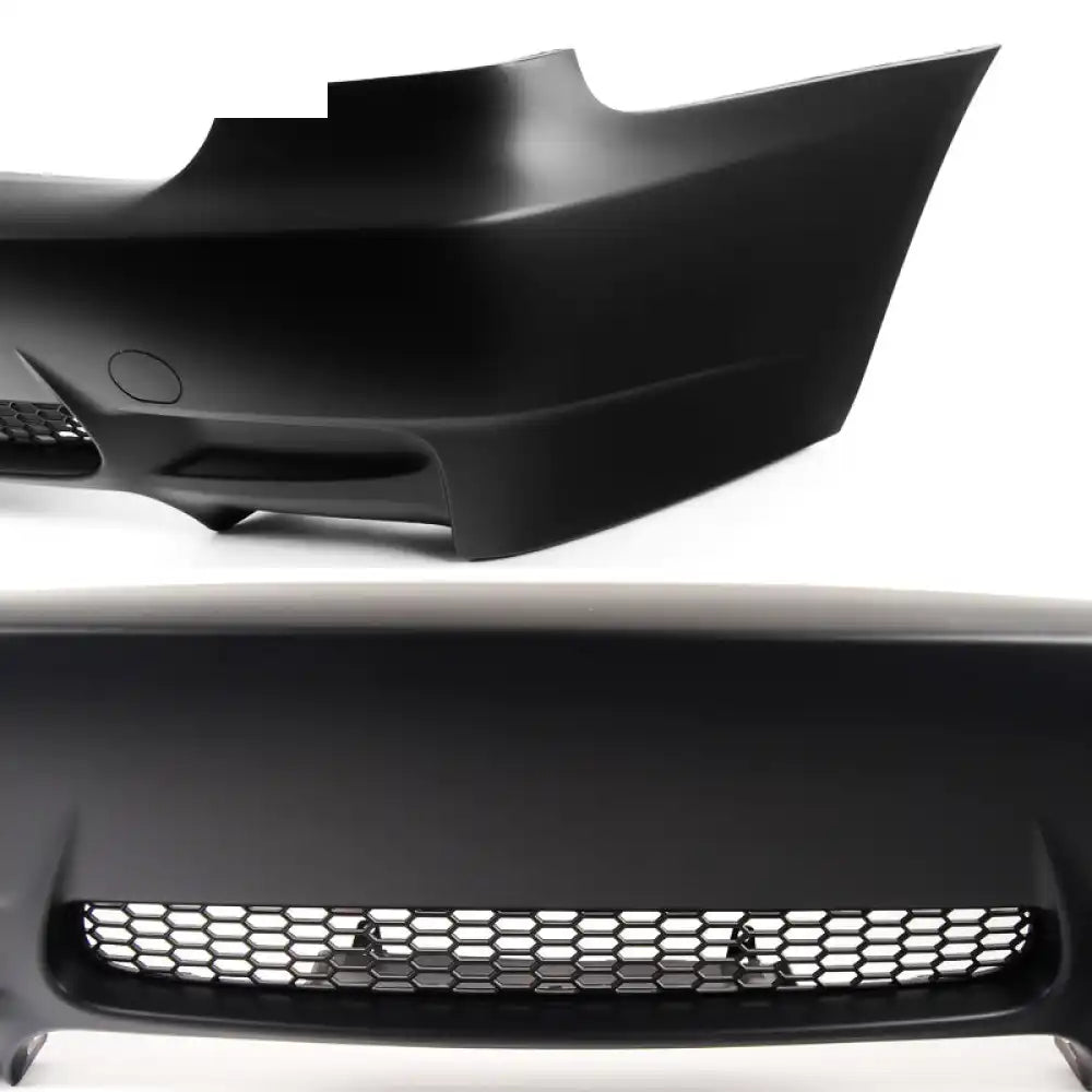 2007-2013 BMW E92 3-Series Coupe 2Dr M3 Style Rear Bumper Cover PP Unpainted Black