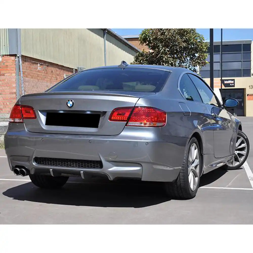 2007-2013 BMW E92 E93 3 Series M3 Style Unpainted Rear Bumper Cover PP Unpainted Black