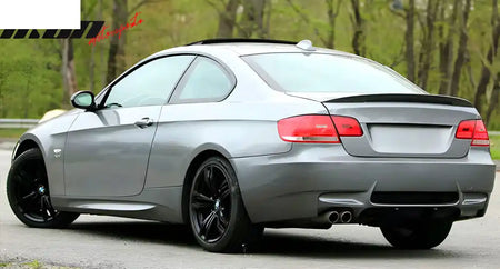 2007-2013 BMW E92 E93 3 Series M3 Style Unpainted Rear Bumper Cover PP Unpainted Black