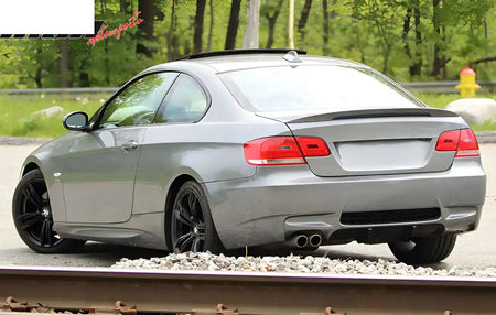 2007-2013 BMW E92 E93 3 Series M3 Style Unpainted Rear Bumper Cover PP Unpainted Black