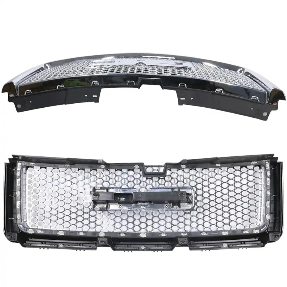 2007-2013 GMC Sierra 1500 Denali Front Bumper Upper + Grille Guards