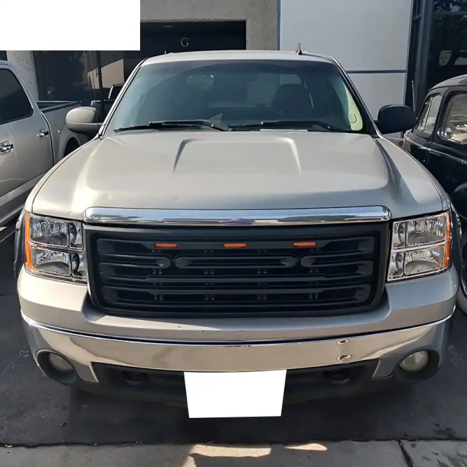 2007-2013 GMC Sierra 1500 Front Bumper Hood Grille Guard Grill