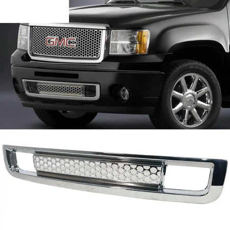 2007-2013 GMC Sierra 1500 Front Lower Grille Guards Bumper Grill ABS Chrome