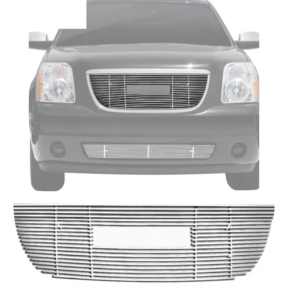 2007-2013 GMC Yukon XL Billet Style Chrome Front Upper Grille Insert