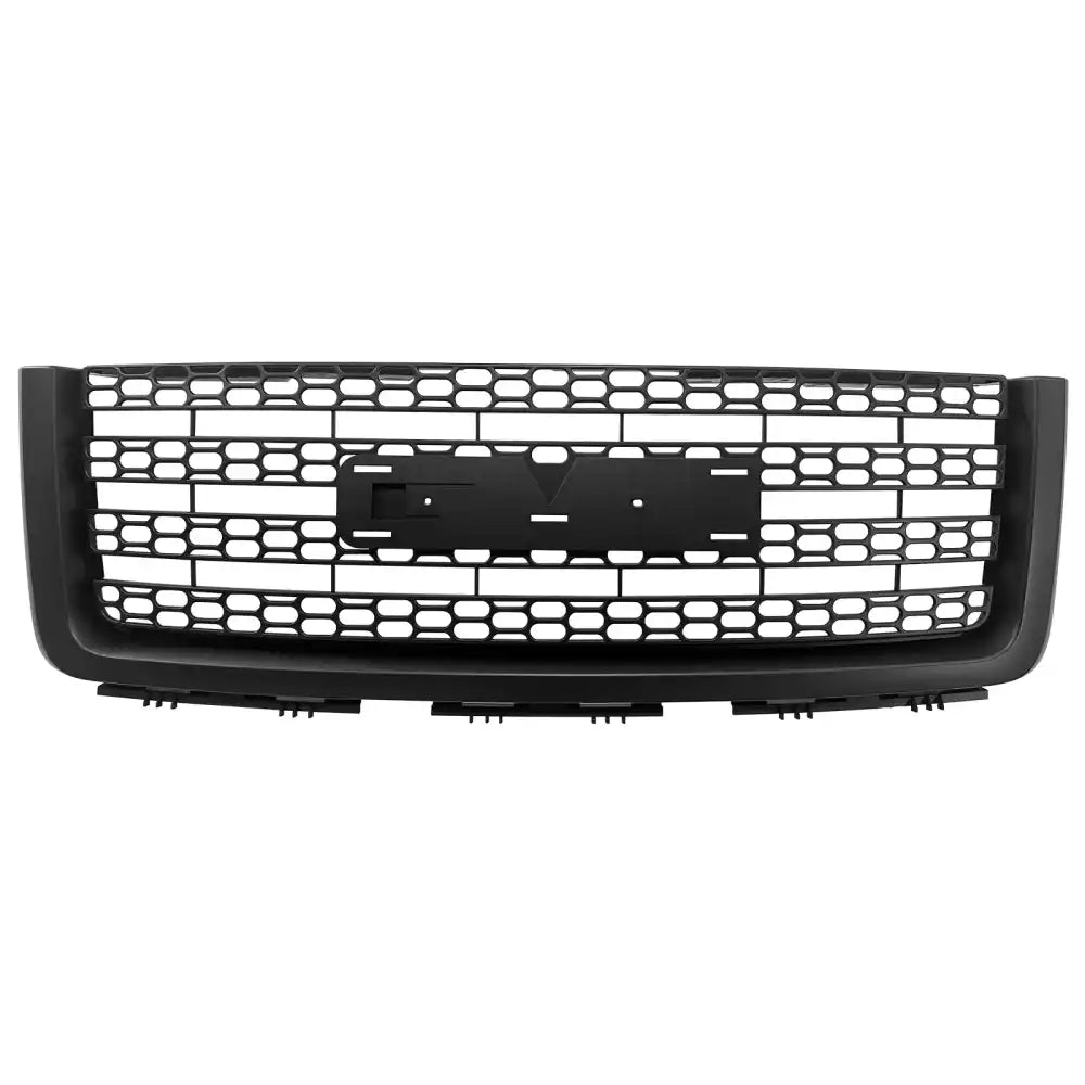2007-2013 Sierra 1500 11-13 HD Denali Matte Black Front Upper Grille