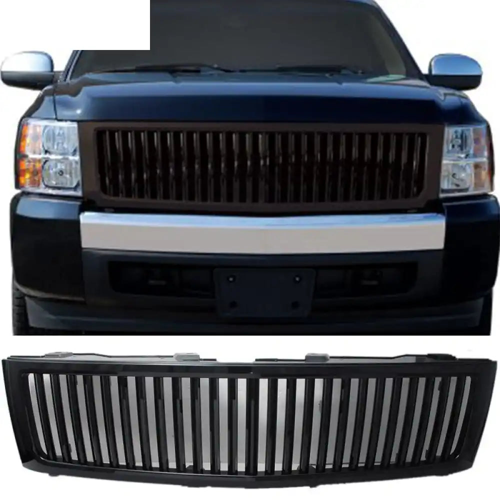 2007-2013ÃÂ Chevy Silverado 1500 Vertical Front Bumper Unpainted Grille