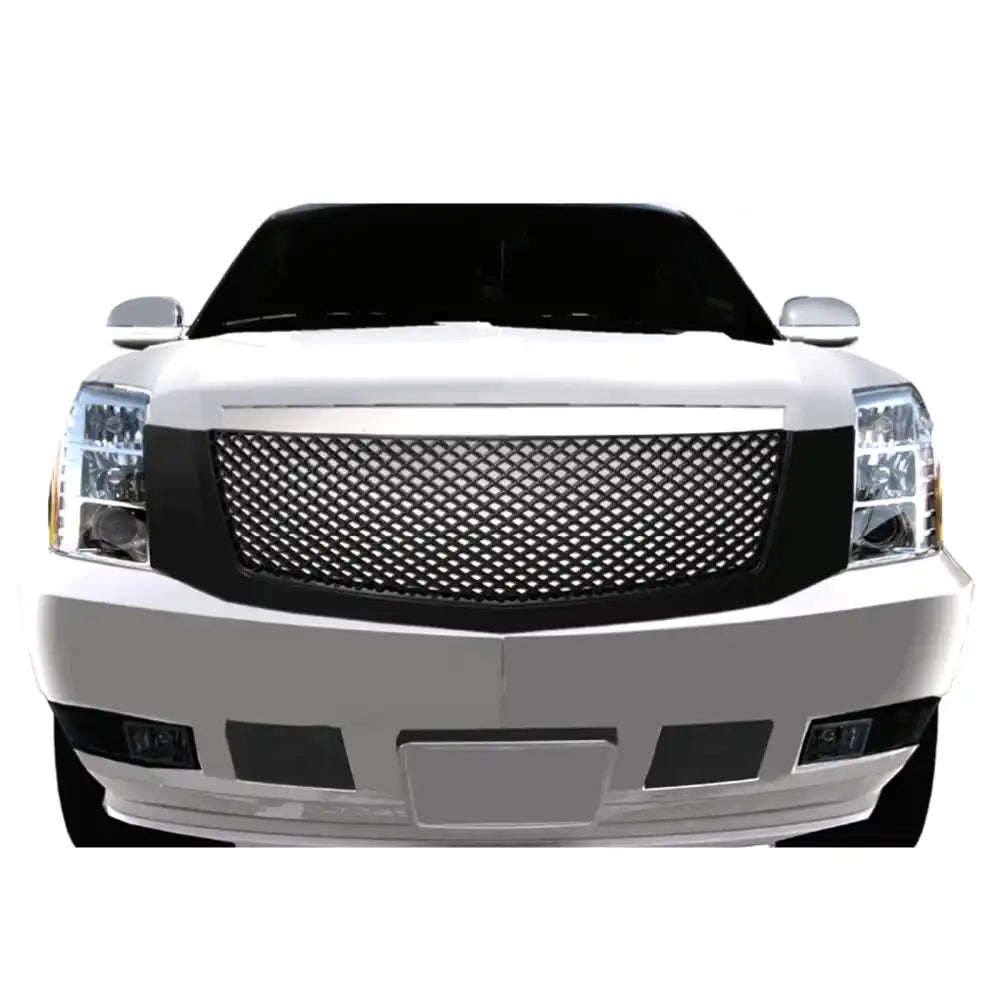 2007-2014 Cadillac Escalade Mesh Style Front Bumper Grille Black ABS