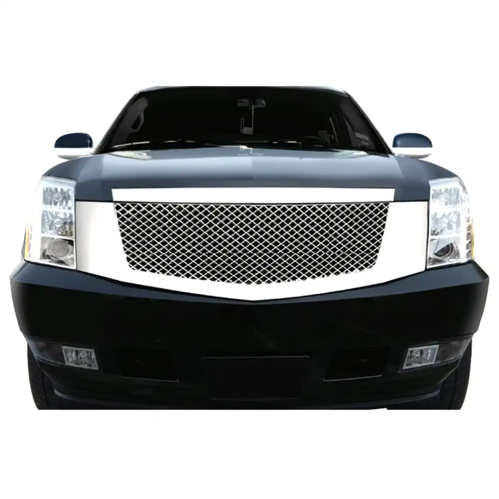 2007-2014 Cadillac Escalade Mesh Style Front Bumper Grille Chrome ABS