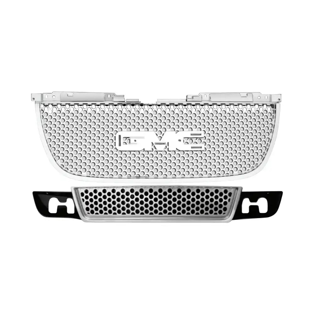 2007-2014 GMC Yukon Denali Style Chrome Front Upper Mesh Grille ABS Denali Style