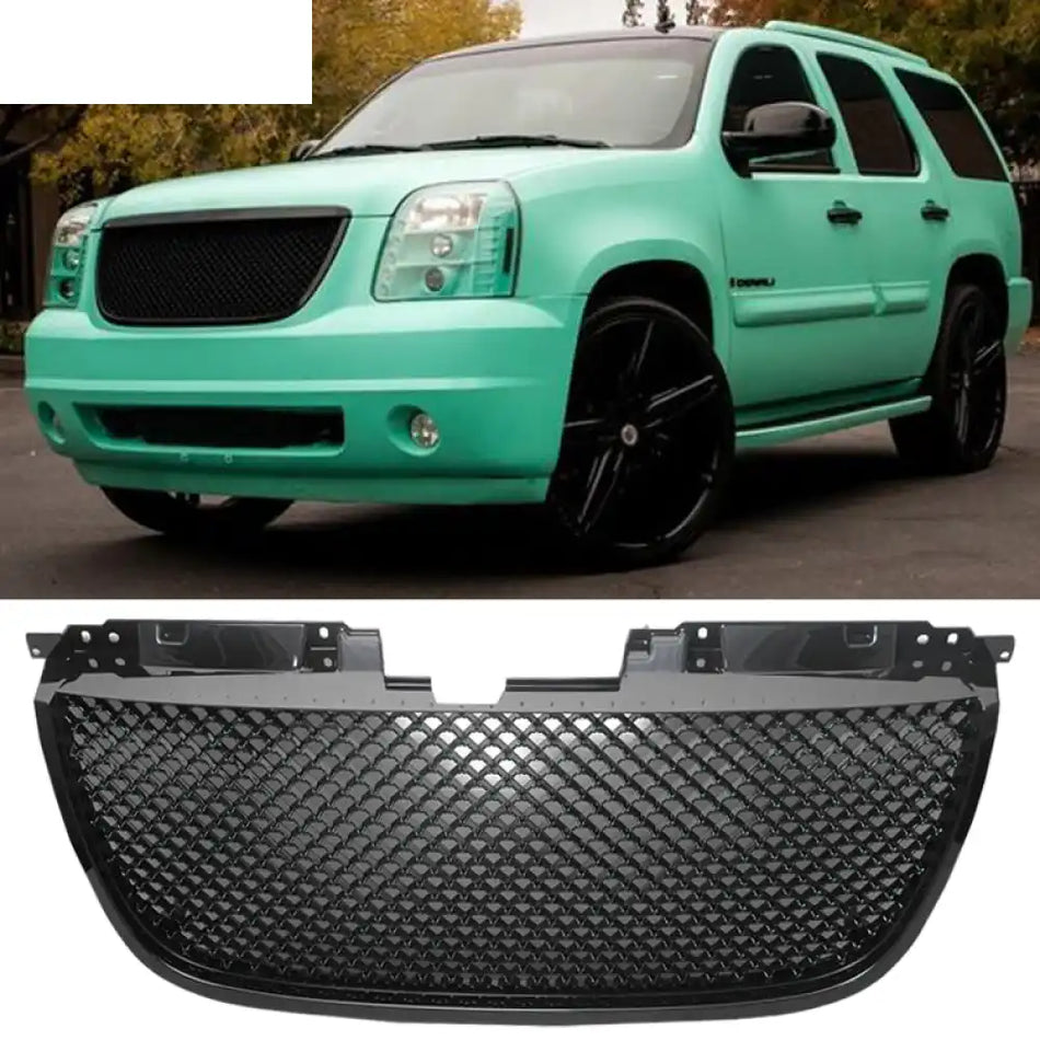 2007-2014 GMC Yukon XL 1500 Denali B Mesh Style Front Grille Grill ABS