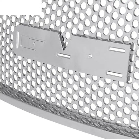 2007-2014 Yukon Denali SLE SLT Round Hole Mesh Chrome Front Grill ABS