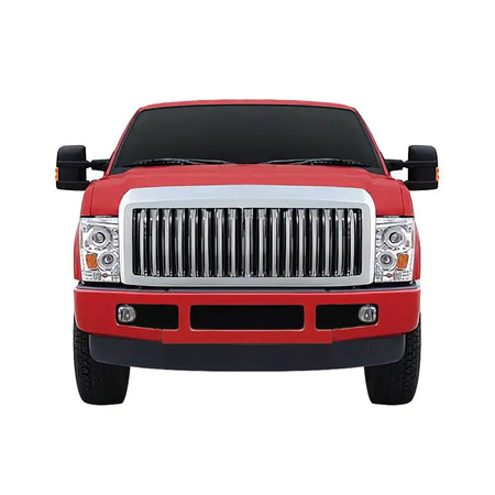 2008-2009 Ford Super Duty Front Bumper Upper Mesh Grille Grill Chrome