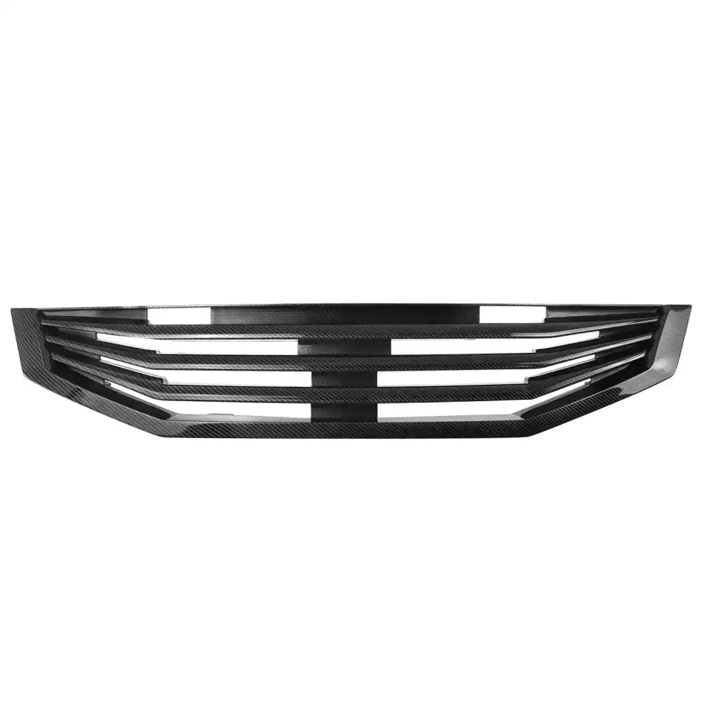 2008-2010 Honda Accord Coupe 2-Door Mugen Style Front Bumper Upper Grille Replacement Carbon Fiber Print ABS Carbon