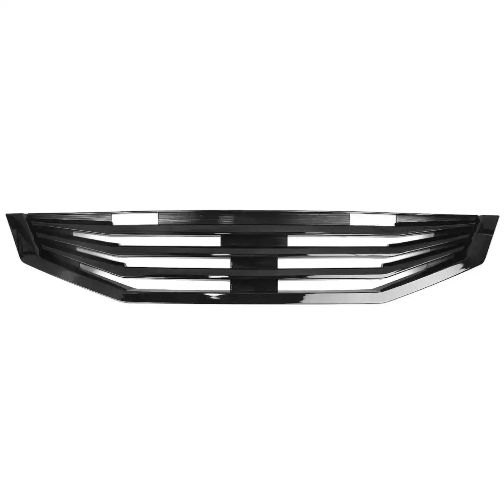 2008-2010 Honda Accord Coupe 2-Door Mugen Style Front Bumper Upper Grille Replacement Gloss Black ABS Gloss Black