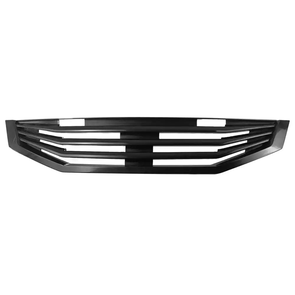 2008-2010 Honda Accord Coupe 2-Door Mugen Style Front Bumper Upper Grille Replacement Matte Black ABS Matte Black