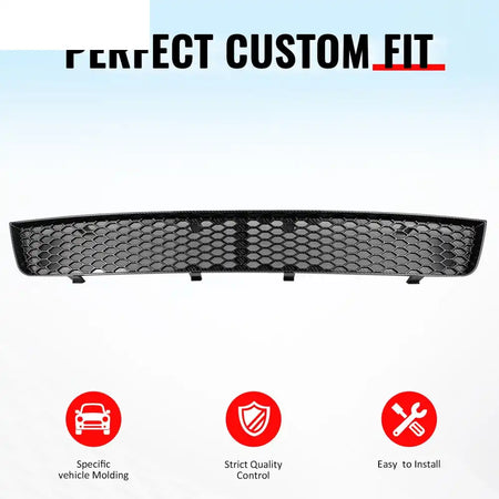 2008-2010 Subaru Impreza WRX STI Honeycomb Style Front Bumper Lower Grille Insect Prevention Carbon Fiber Print ABS