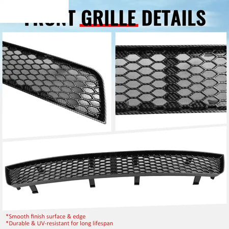 2008-2010 Subaru Impreza WRX STI Honeycomb Style Front Bumper Lower Grille Insect Prevention Carbon Fiber Print ABS