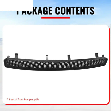2008-2010 Subaru Impreza WRX STI Honeycomb Style Front Bumper Lower Grille Insect Prevention Gloss Black ABS Gloss Black