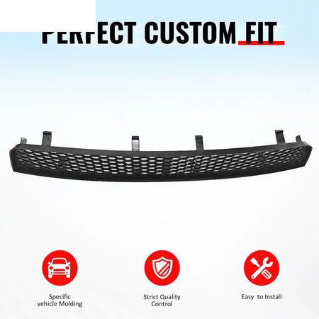 2008-2010 Subaru Impreza WRX STI Honeycomb Style Front Bumper Lower Grille Insect Prevention Gloss Black ABS Gloss Black