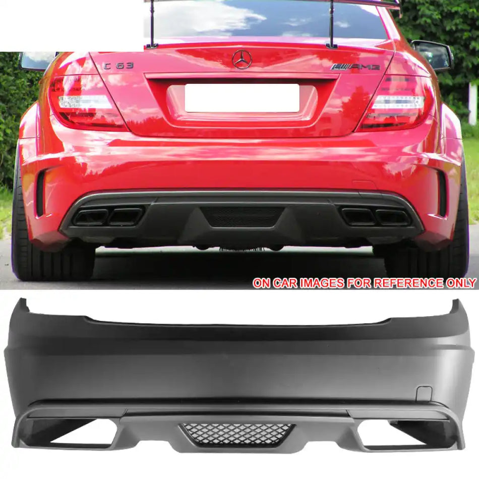 2008-2011 Benz W204 Black-Series Style Unpainted Rear Bumper Cover PP