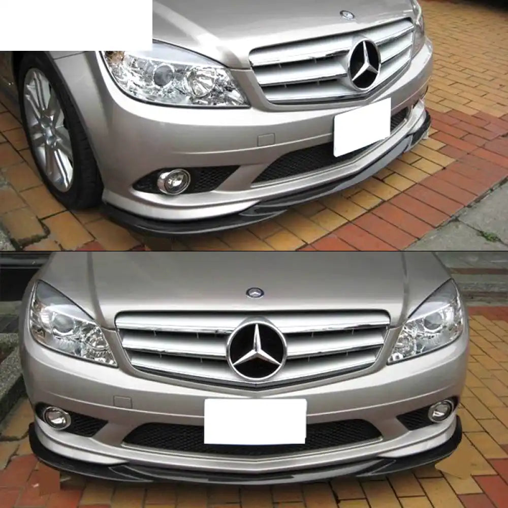 2008-2011 Benz W204 C Class GH Style Front Bumper Lip ABS