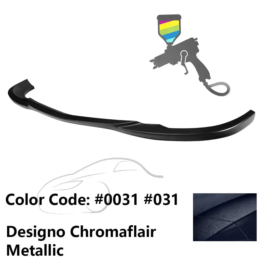 2008-2011 Benz W204 C Class GH Style Front Bumper Lip ABS Painted #0031, 031 Designo Chromaflair Metallic