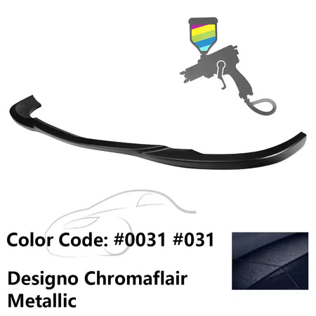 2008-2011 Benz W204 C Class GH Style Front Bumper Lip ABS Painted #0031, 031 Designo Chromaflair Metallic