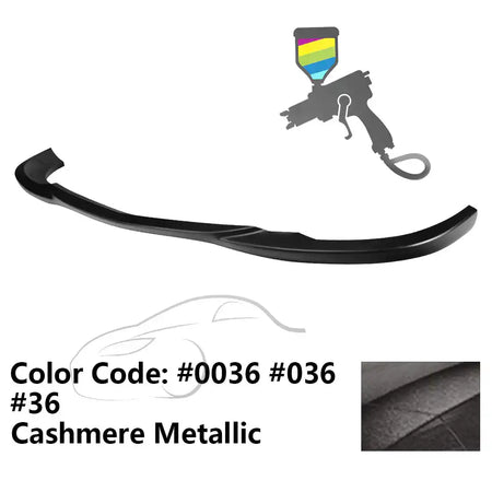 2008-2011 Benz W204 C Class GH Style Front Bumper Lip ABS Painted #0036, 036, 36 Cashmere Metallic