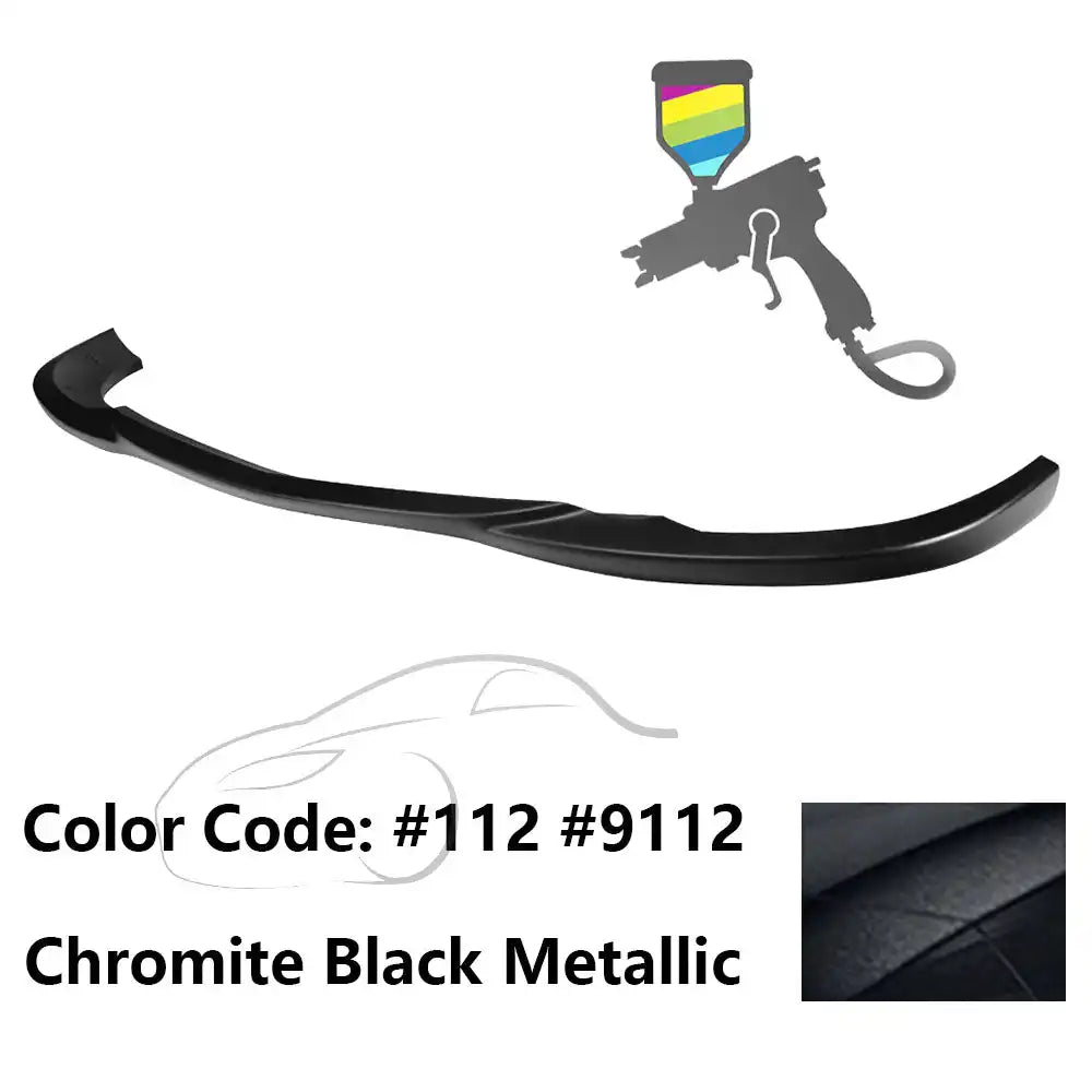 2008-2011 Benz W204 C Class GH Style Front Bumper Lip ABS Painted #112, 9112 Chromite Black Metallic