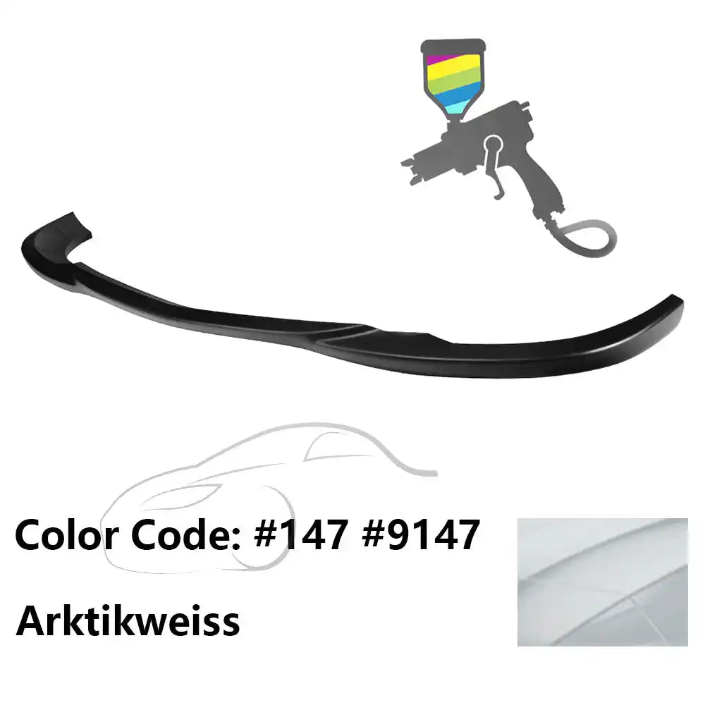 2008-2011 Benz W204 C Class GH Style Front Bumper Lip ABS Painted #147, 9147 Arktikweiss