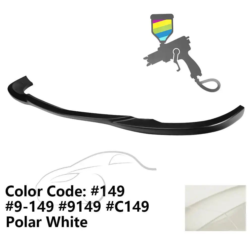 2008-2011 Benz W204 C Class GH Style Front Bumper Lip ABS Painted #149, 9-149, 9149, C149 Polar White