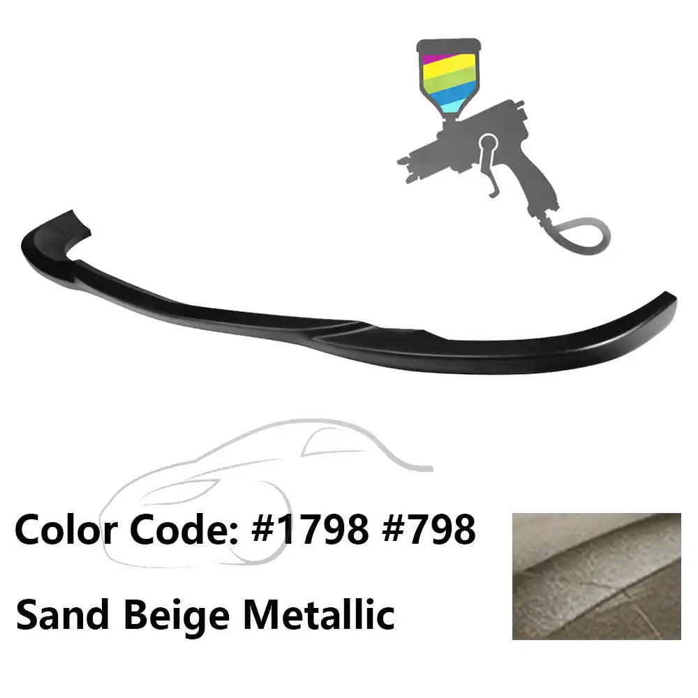 2008-2011 Benz W204 C Class GH Style Front Bumper Lip ABS Painted #1798, 798 Sand Beige Metallic