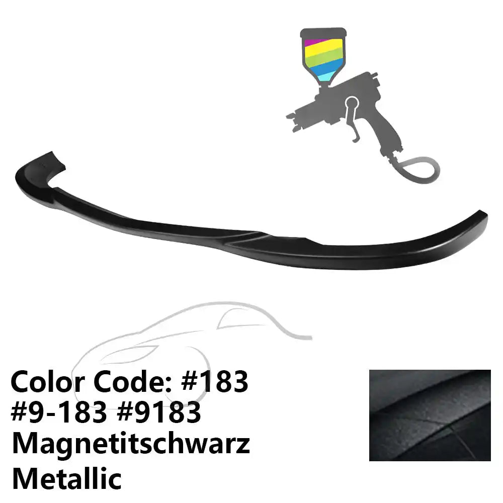 2008-2011 Benz W204 C Class GH Style Front Bumper Lip ABS Painted #183, 9-183, 9183 Magnetitschwarz Metallic