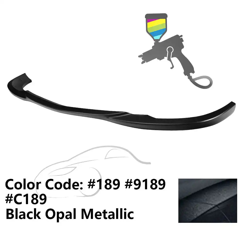 2008-2011 Benz W204 C Class GH Style Front Bumper Lip ABS Painted #189, 9189, C189 Black Opal Metallic
