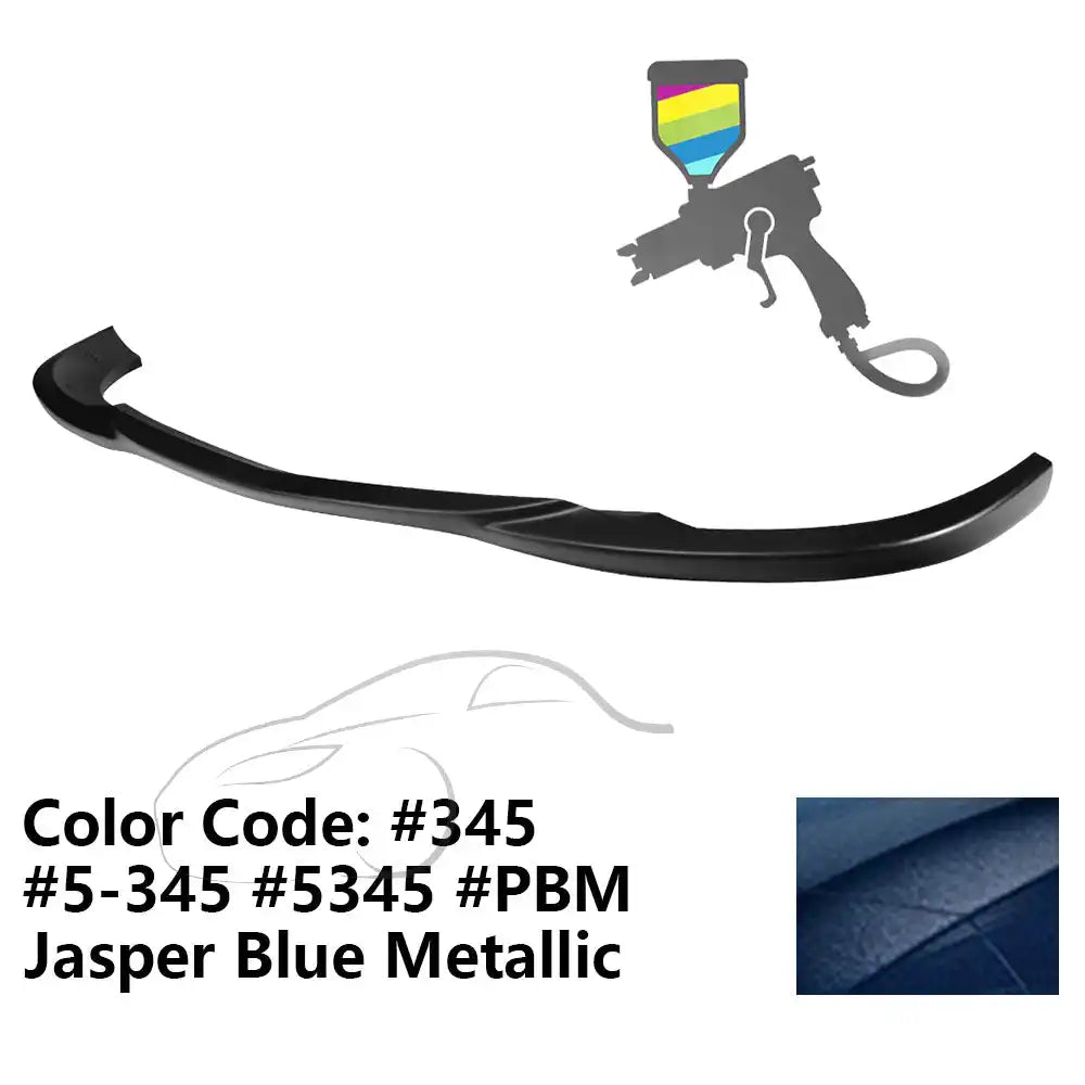 2008-2011 Benz W204 C Class GH Style Front Bumper Lip ABS Painted #345, 5-345, 5345, PBM Jasper Blue Metallic/Orion