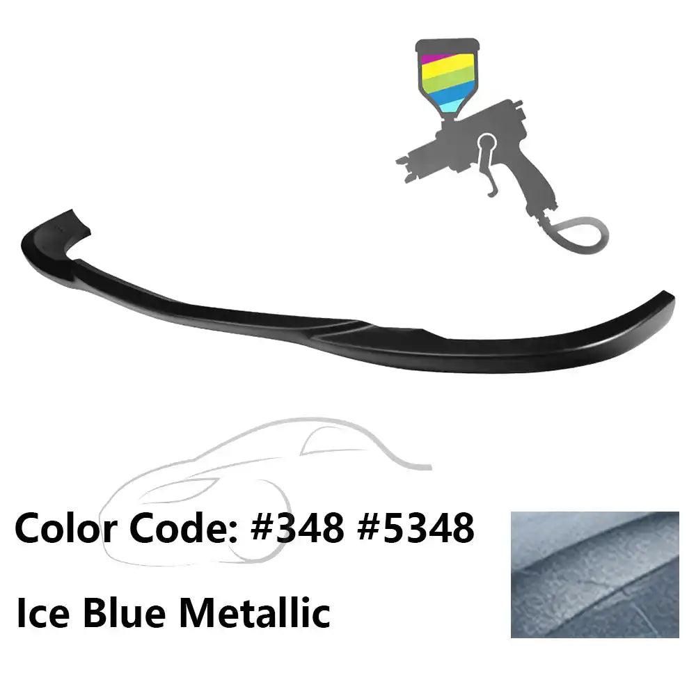 2008-2011 Benz W204 C Class GH Style Front Bumper Lip ABS Painted #348, 5348 Ice Blue Metallic