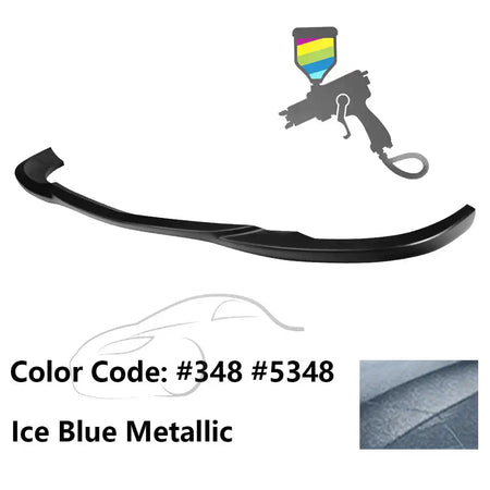 2008-2011 Benz W204 C Class GH Style Front Bumper Lip ABS Painted #348, 5348 Ice Blue Metallic