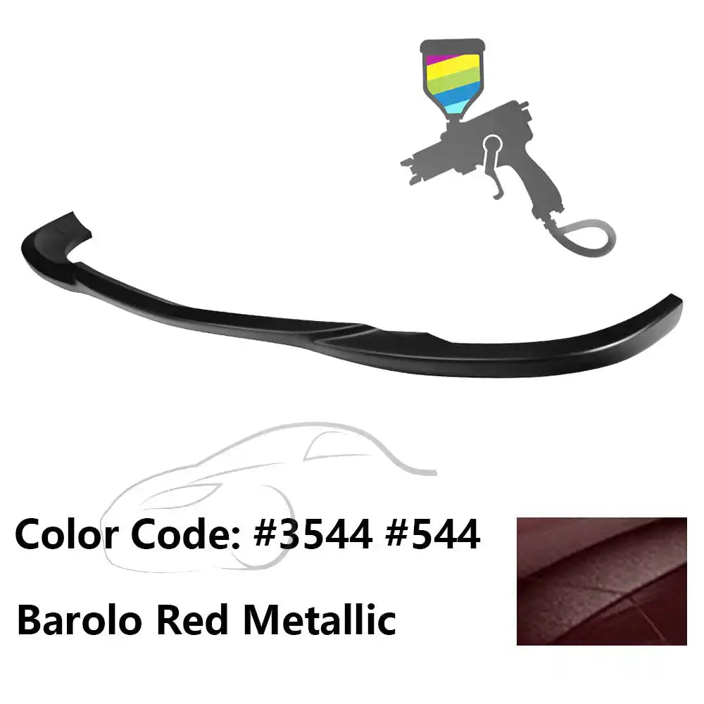 2008-2011 Benz W204 C Class GH Style Front Bumper Lip ABS Painted #3544, 544 Barolo Red Metallic