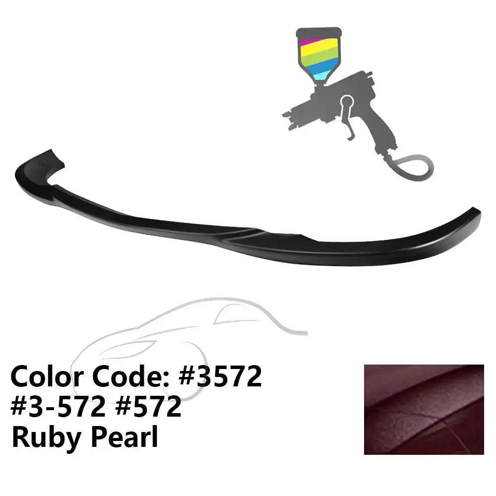 2008-2011 Benz W204 C Class GH Style Front Bumper Lip ABS Painted #3572, 3-572, 572 Ruby Pearl