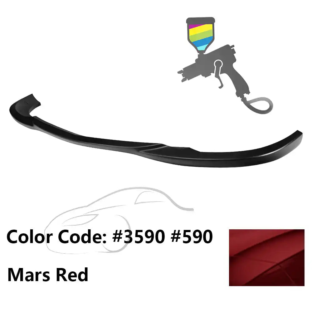2008-2011 Benz W204 C Class GH Style Front Bumper Lip ABS Painted #3590, 590 Mars Red
